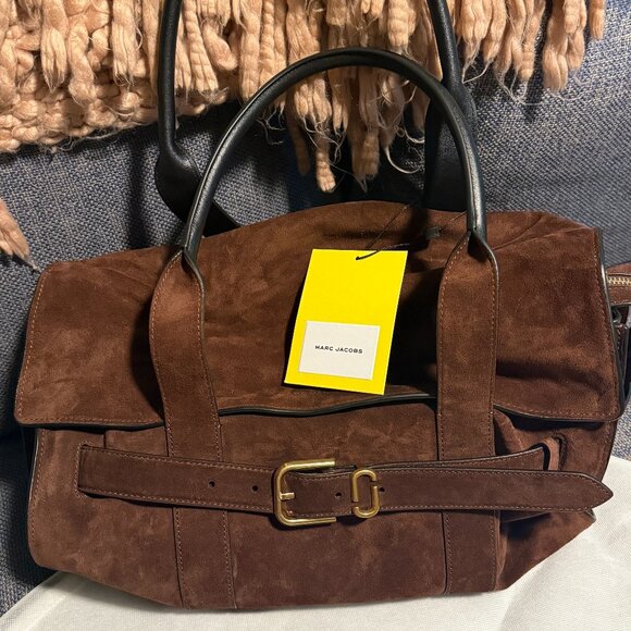 Brand new Marc Jacobs dakota chocolate suede tote with tags - Picture 5 of 6
